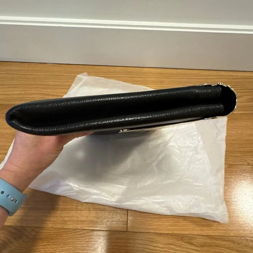 Jimmy Choo Leather Clutch Black